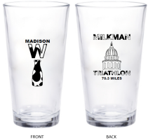 Wisconsin Milkman Pint Glass